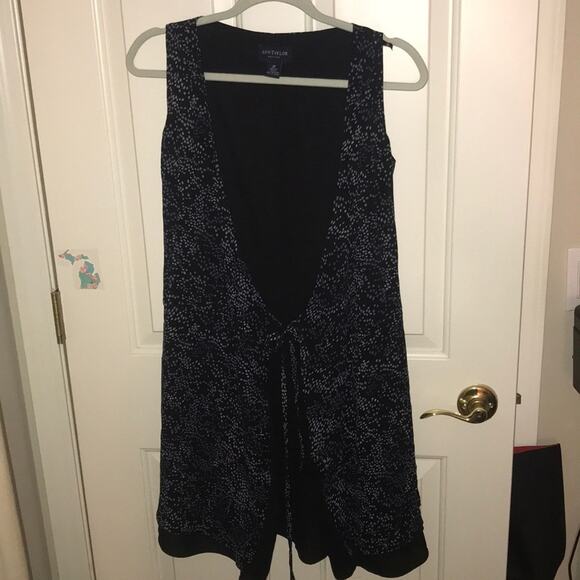 Ann Taylor petites sleeveless dot duster wrap 2P - Picture 4 of 10